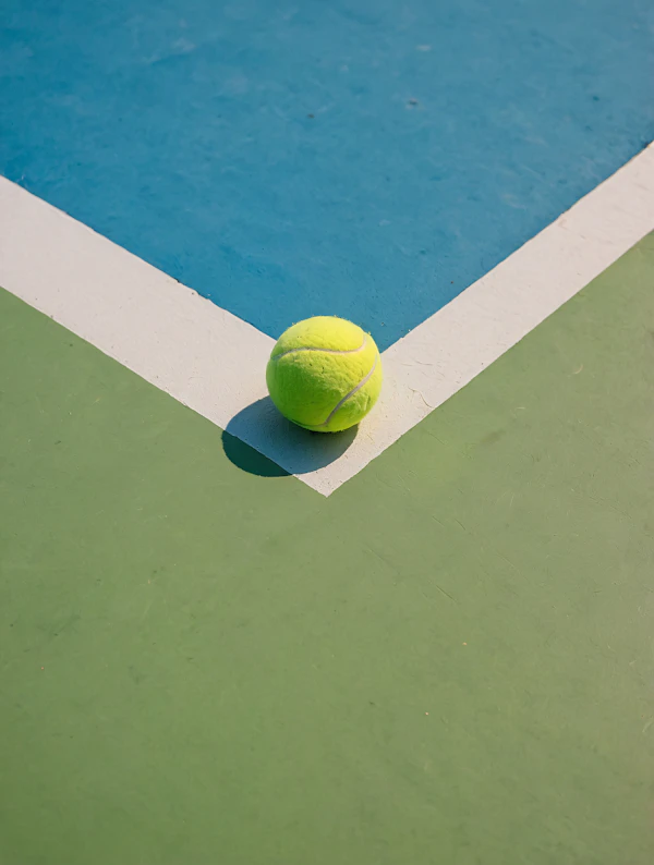 Tennis Ball on Court
