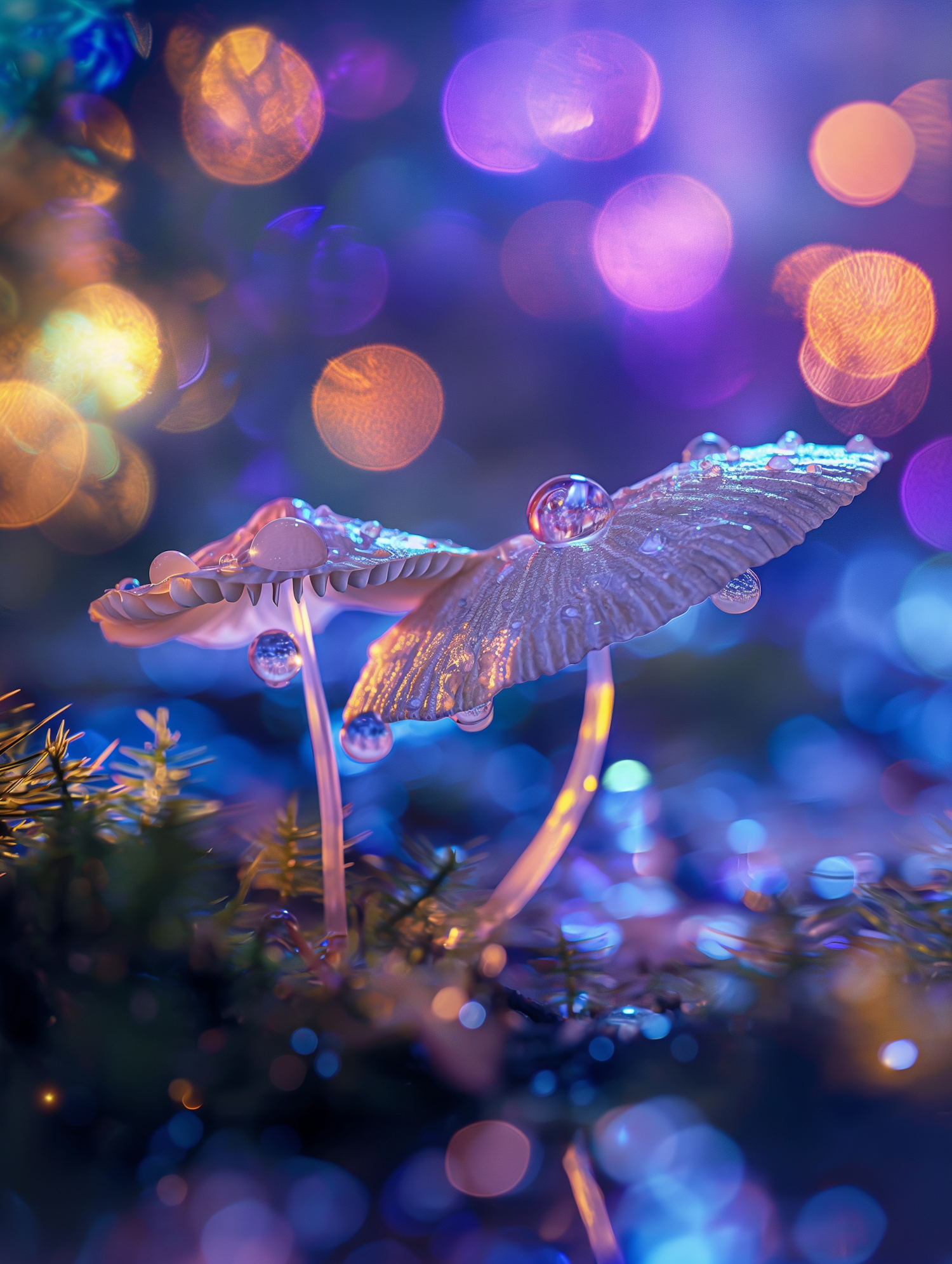 Magical Dewdrop Mushrooms