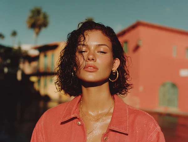 Sunlit Portrait Outdoors