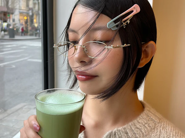 Contemplative Matcha Moment