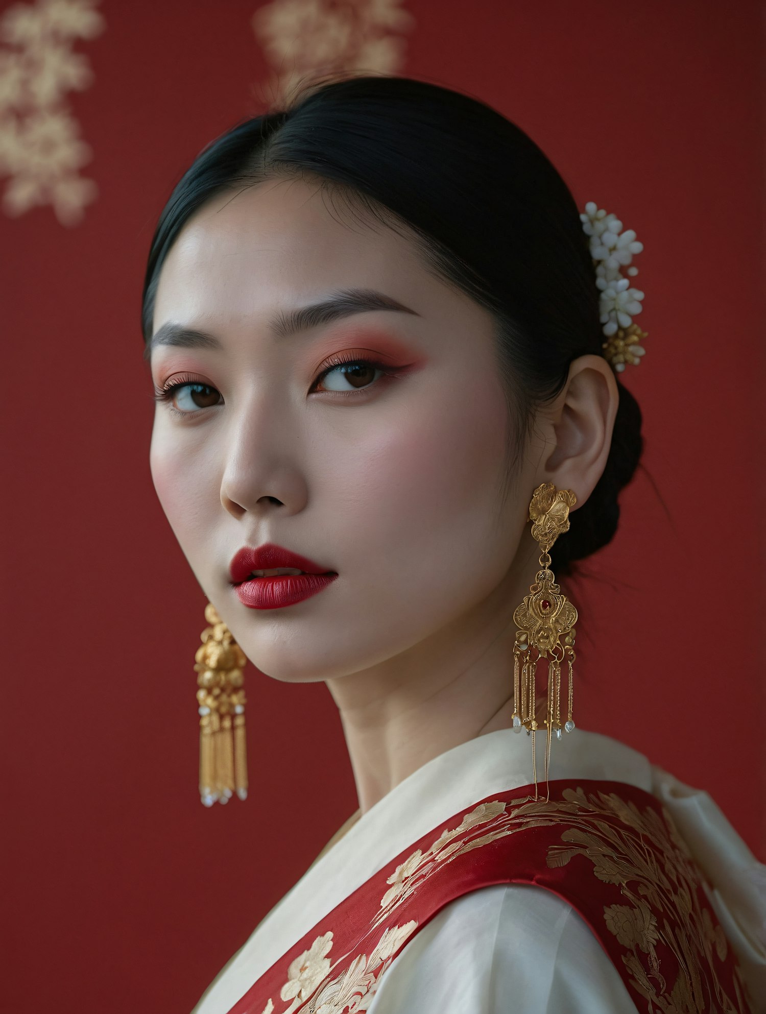 Elegant Woman in Traditional Attire