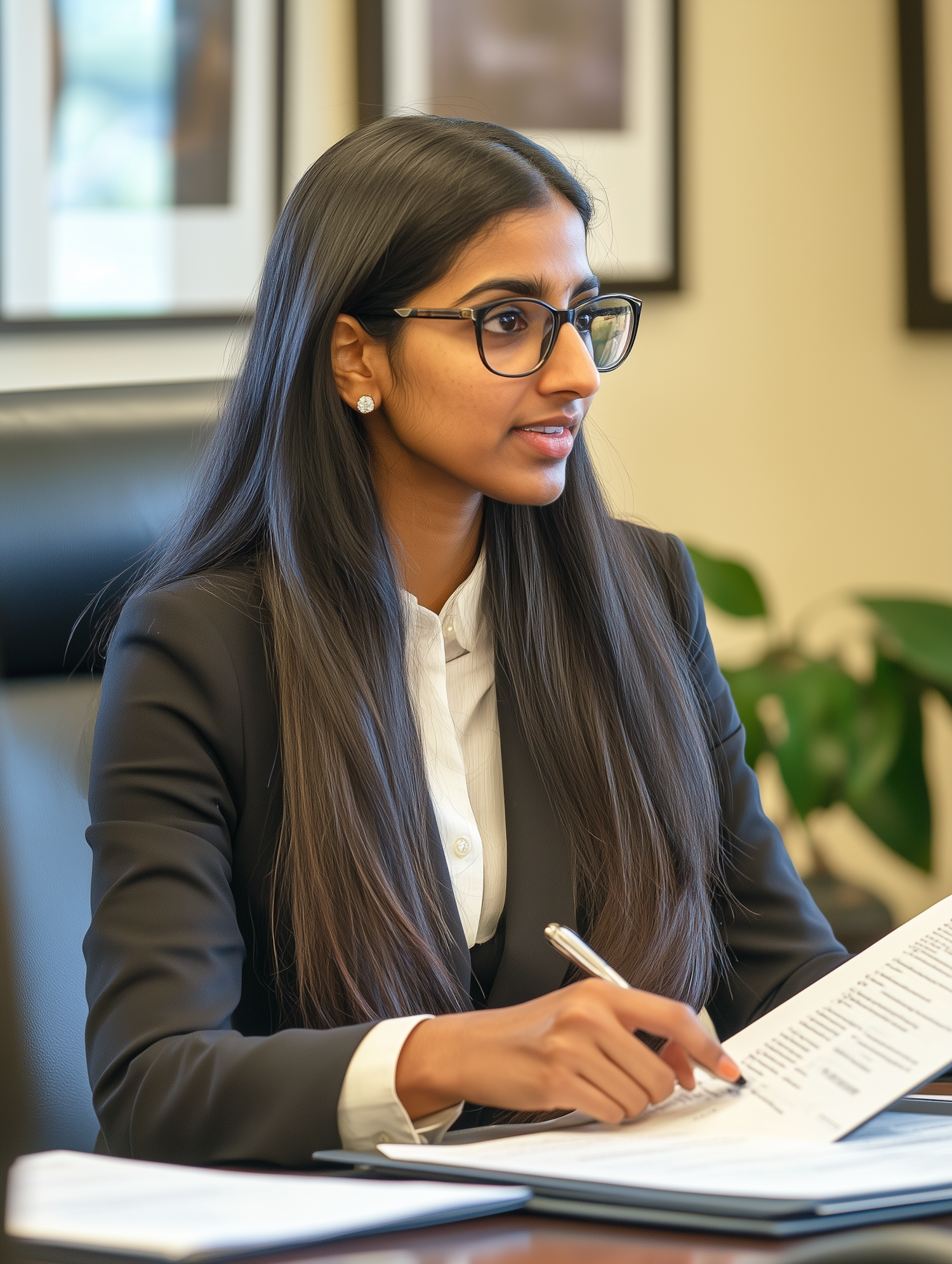 Professional Woman at Desk