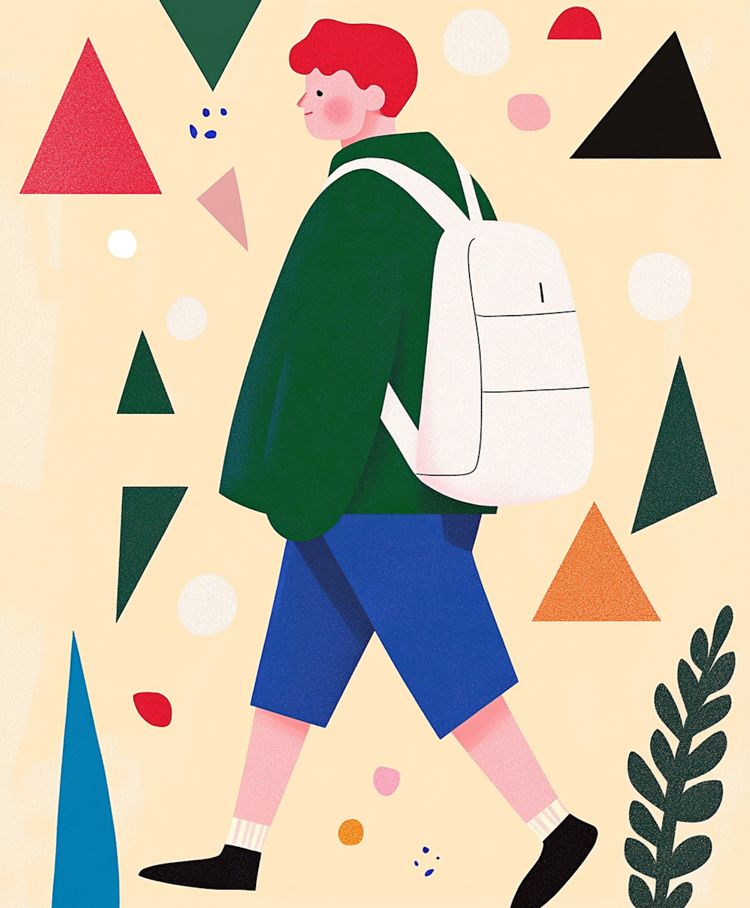 Stylized Person Walking