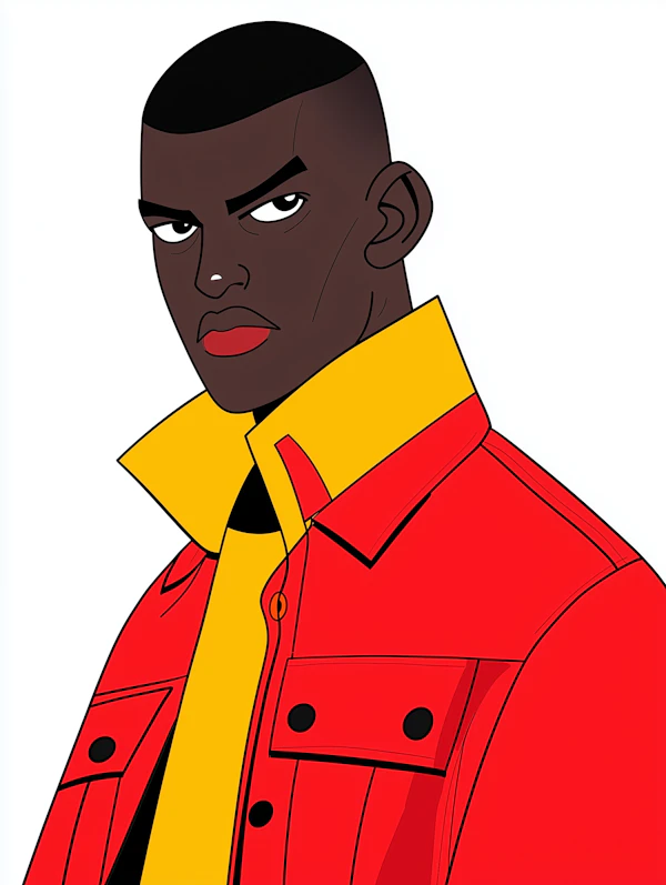 Stylized Portrait of Confidence