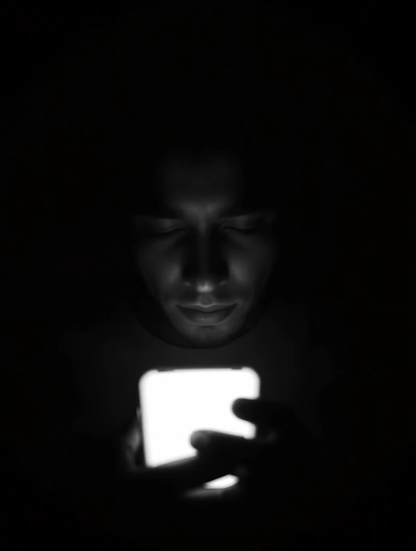 Phone Glow Portrait