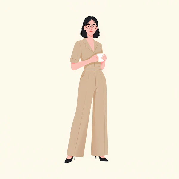 Minimalist Woman Portrait