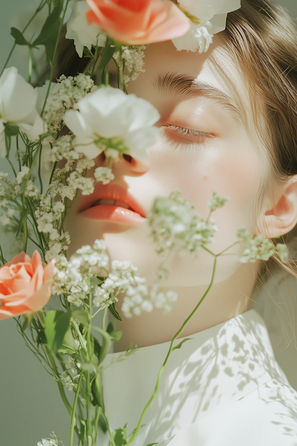 Dreamy Floral Portrait