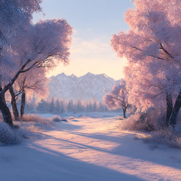 Serene Winter Sunset