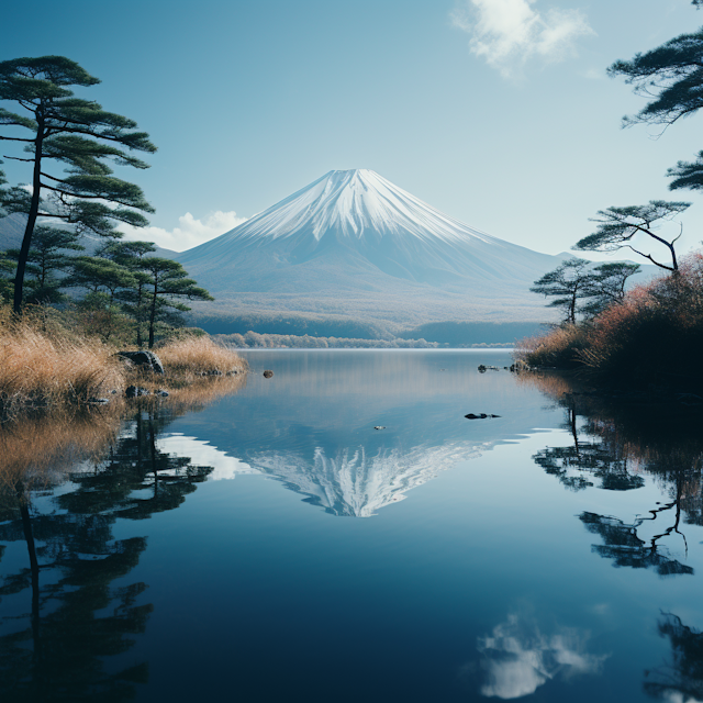 Serene Mount Fuji Reflection