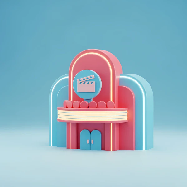 Retro Cinema Illustration