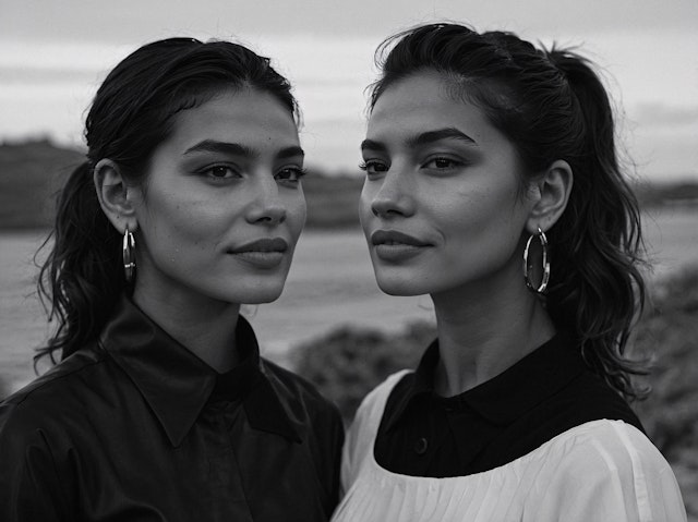 Twin Women Portrait