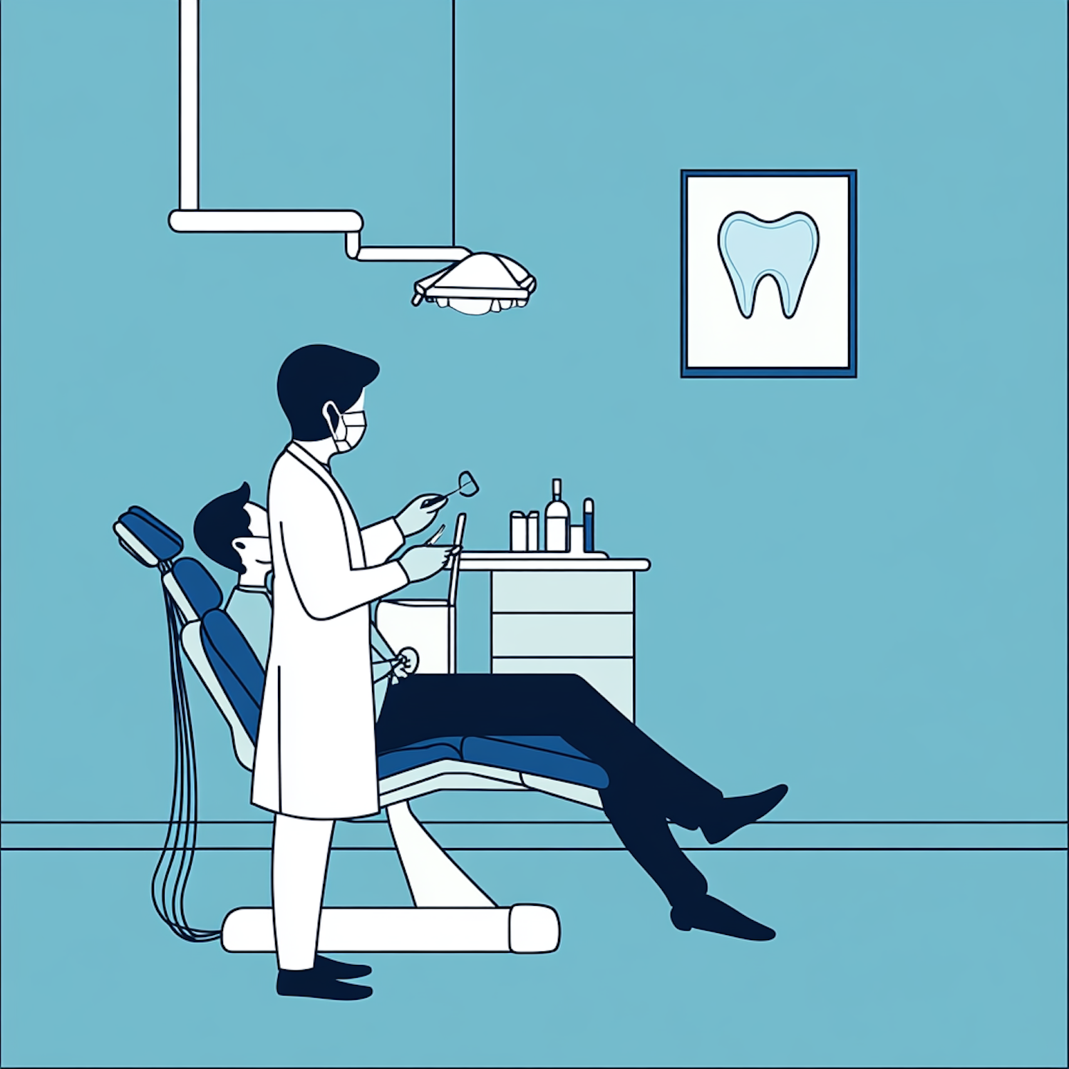 Lummi Illustration Dental Office Scene