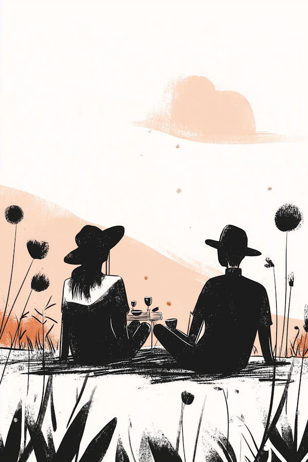 Serene Picnic Illustration