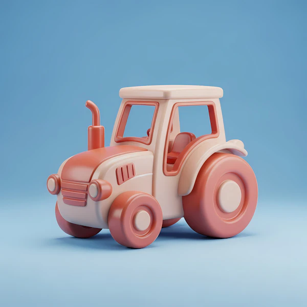 Stylized Toy Tractor