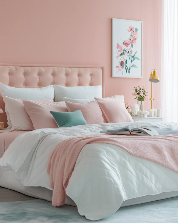 Cozy Pastel Bedroom