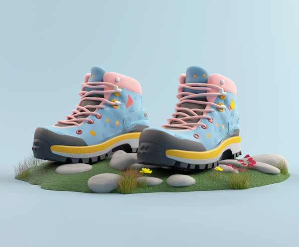 Whimsical Hiking Boots