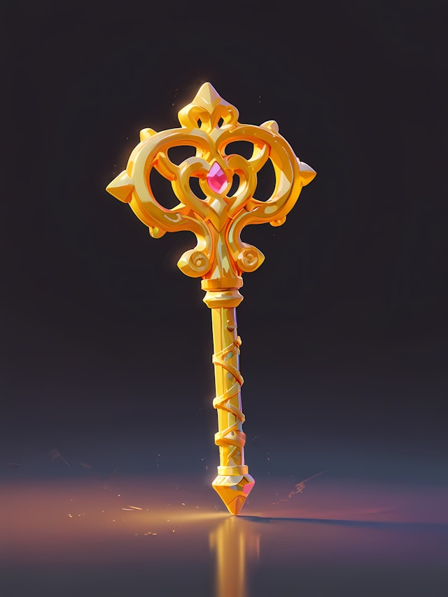 Golden Heart Key