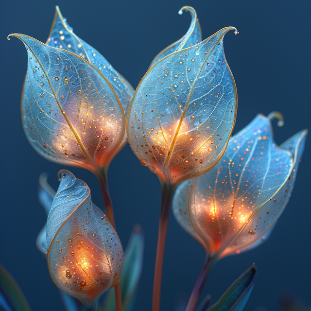 Ethereal Luminescent Floral Display