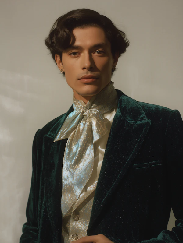 Elegant Velvet Portrait