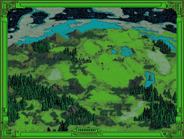 Retro Pixel Landscape