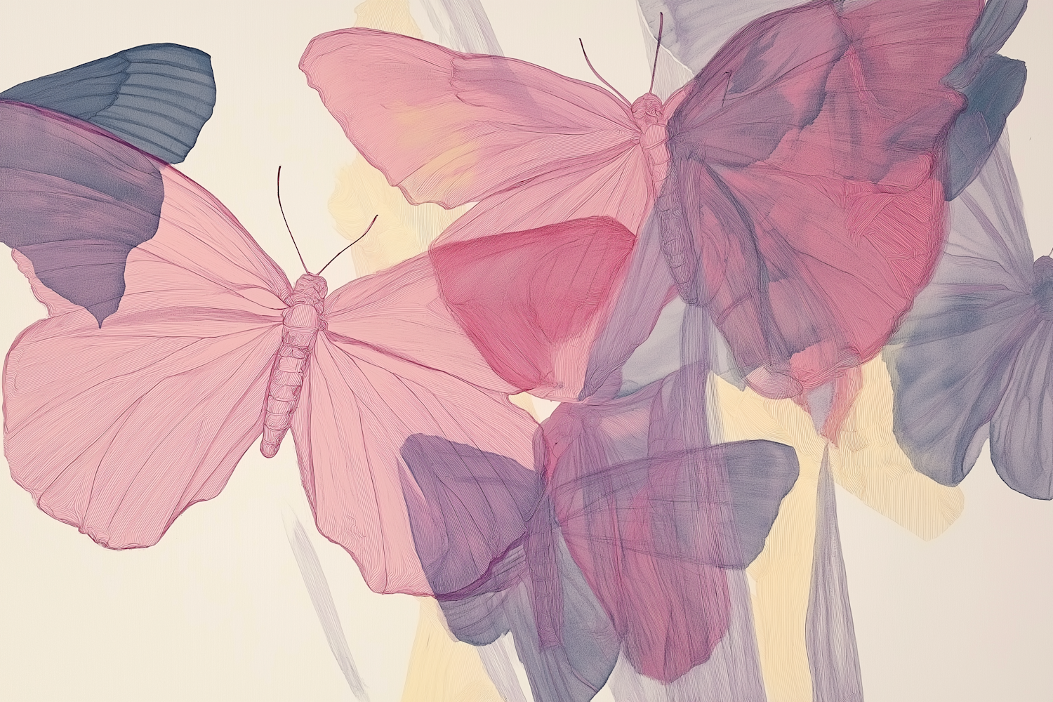 Ethereal Butterflies Illustration