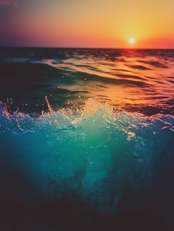 Sunset Ocean Wave