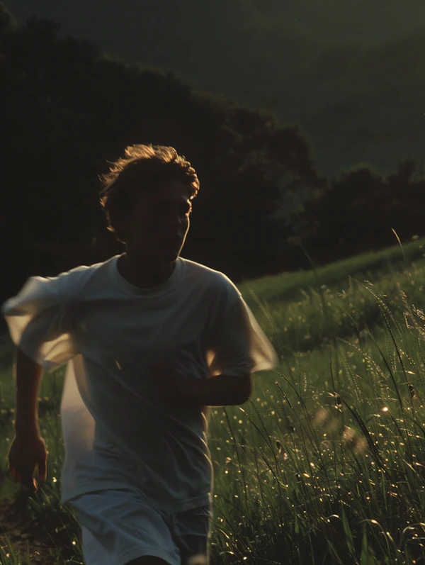 Runner at Golden Hour
