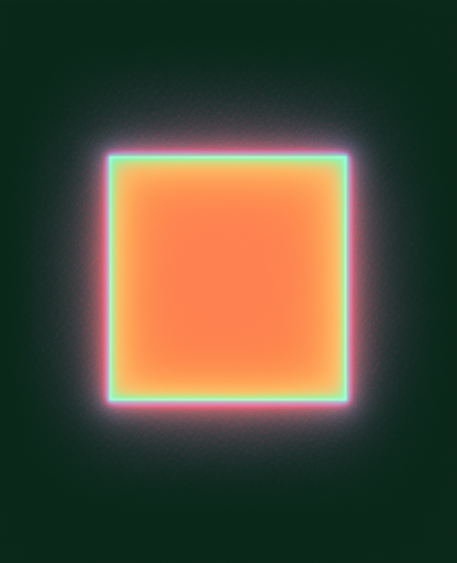 Glowing Neon Square