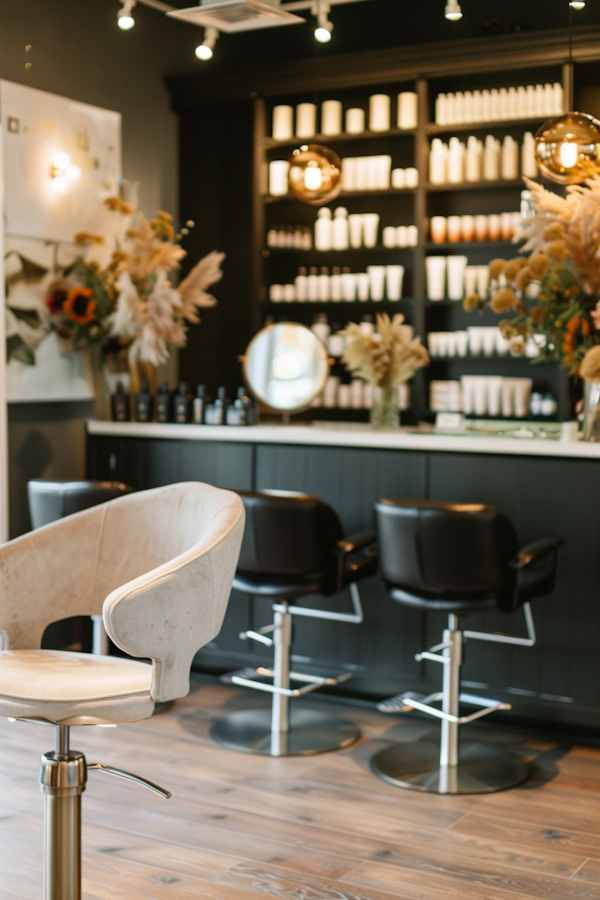 Elegant Modern Hair Salon Interior