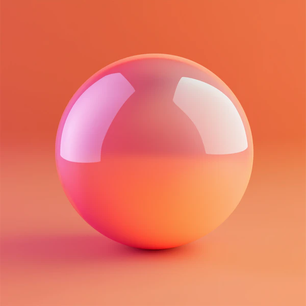 Glossy Gradient Sphere