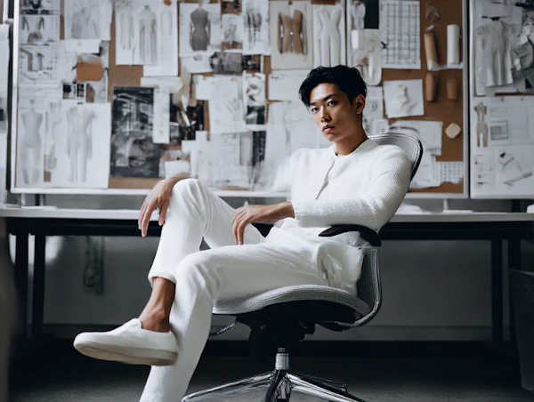 Designer in Creative Workspace