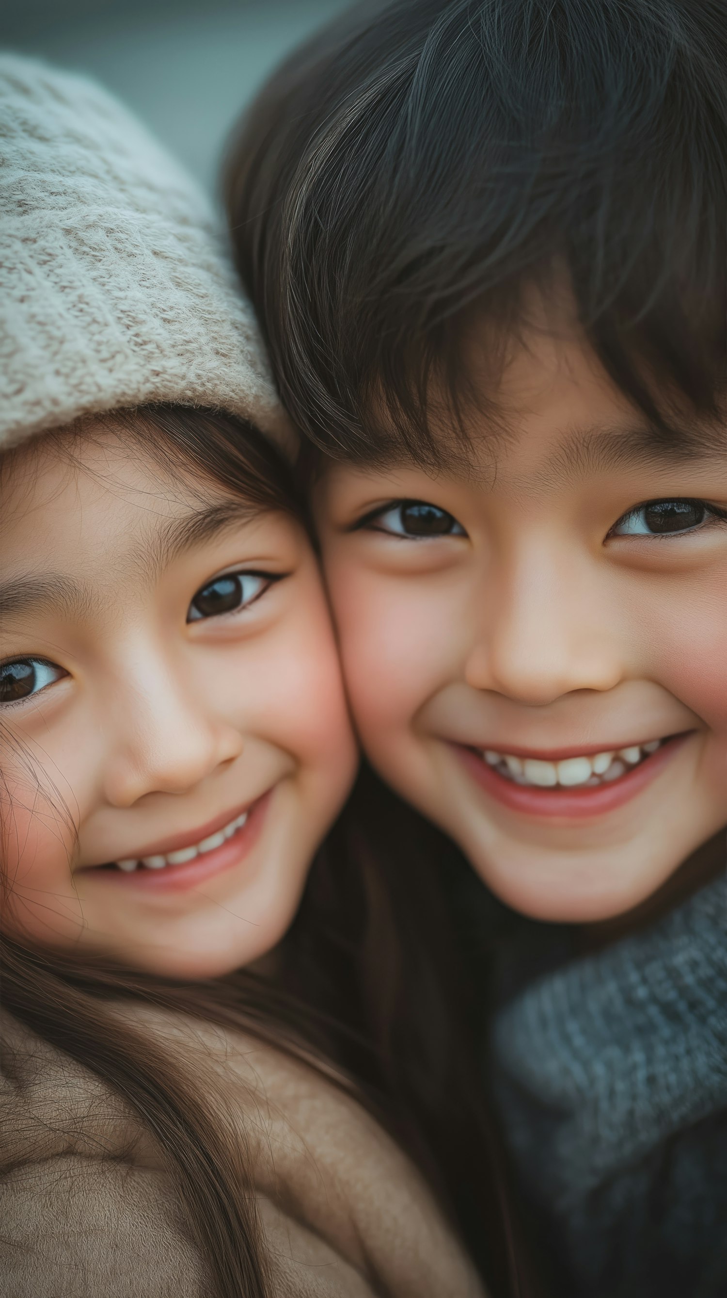 Children Smiling Warmly