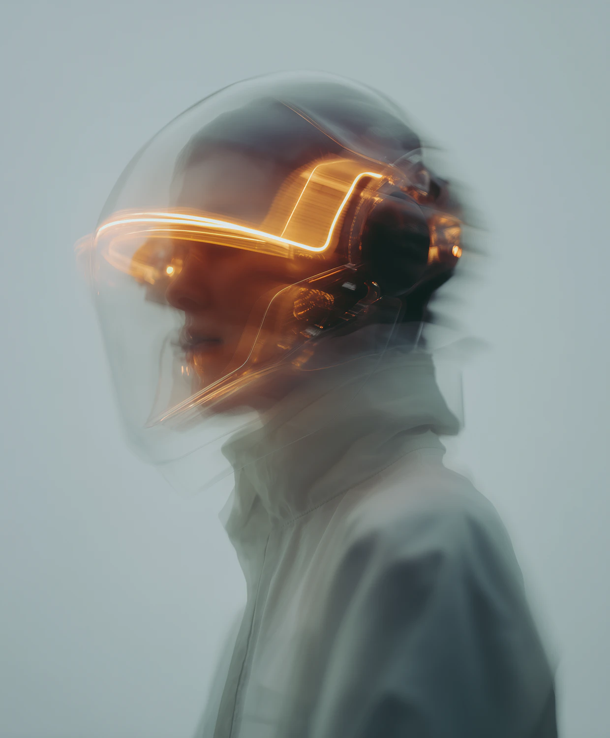 Futuristic Helmet Scene