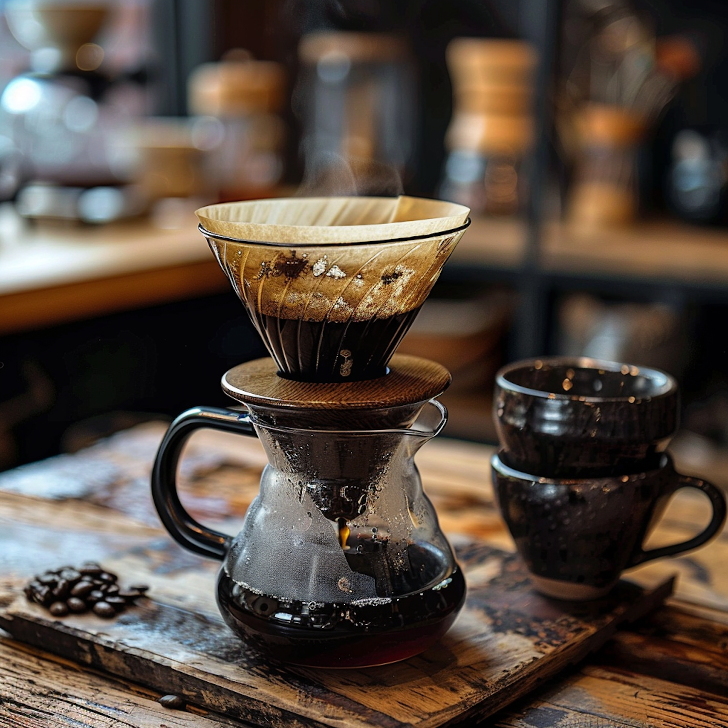 Artisan Coffee Brewing Setup