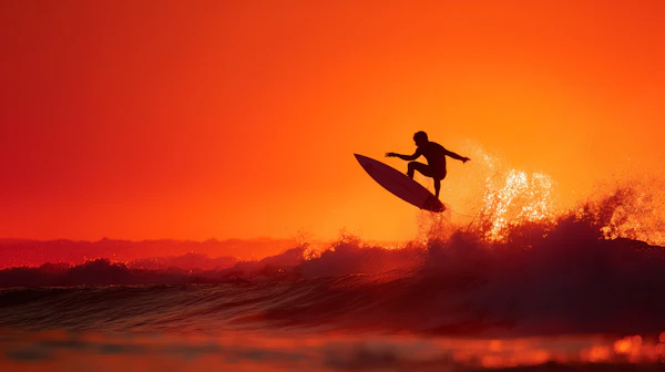 Surfer at Sunset