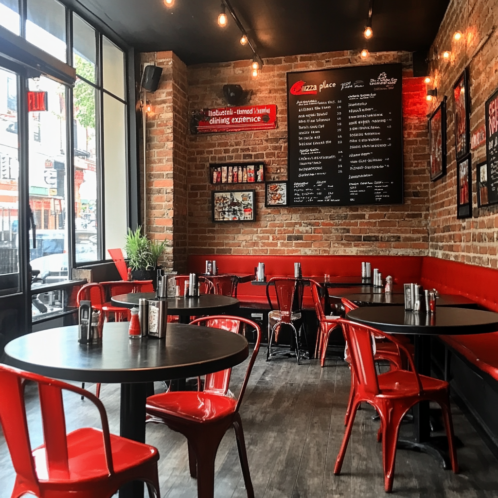 Inviting Pizza Restaurant Interior Photo on Lummi