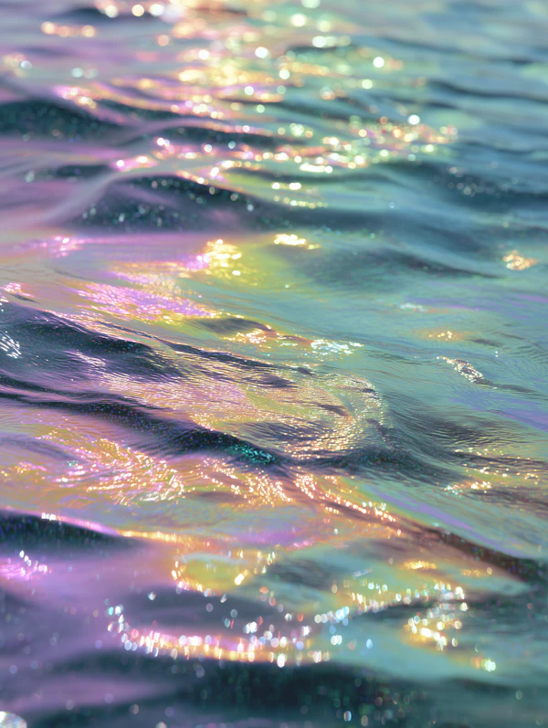 Iridescent Water Surface