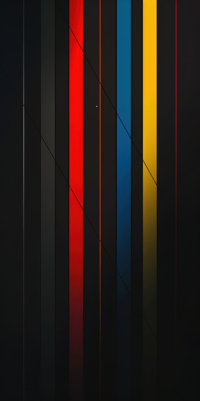 Multicolored Stripes on Dark Background