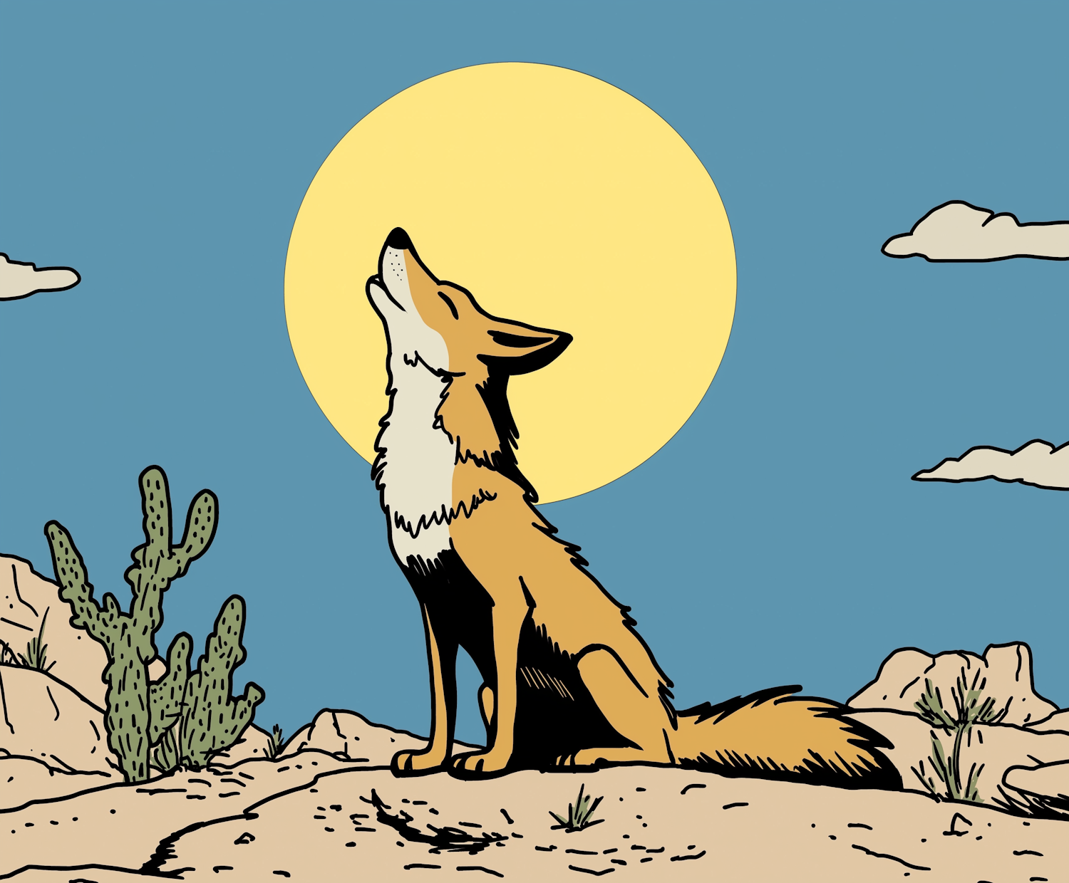 Desert Fox Illustration