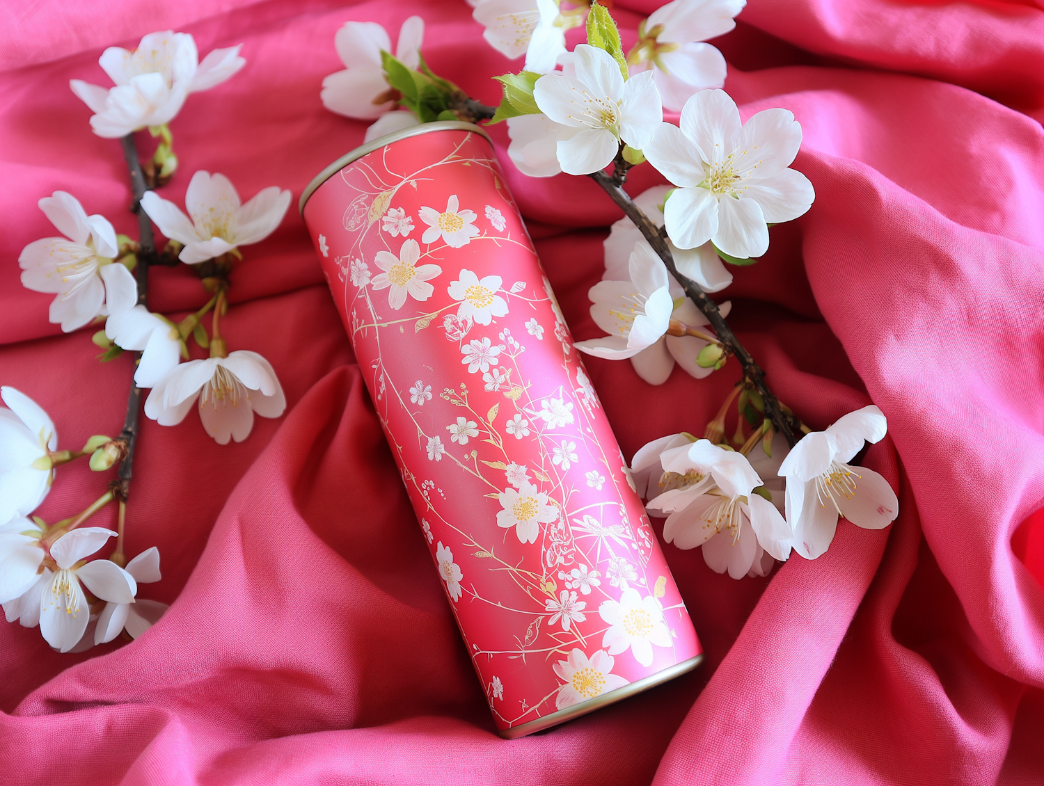 Cherry Blossom Canister and Branches