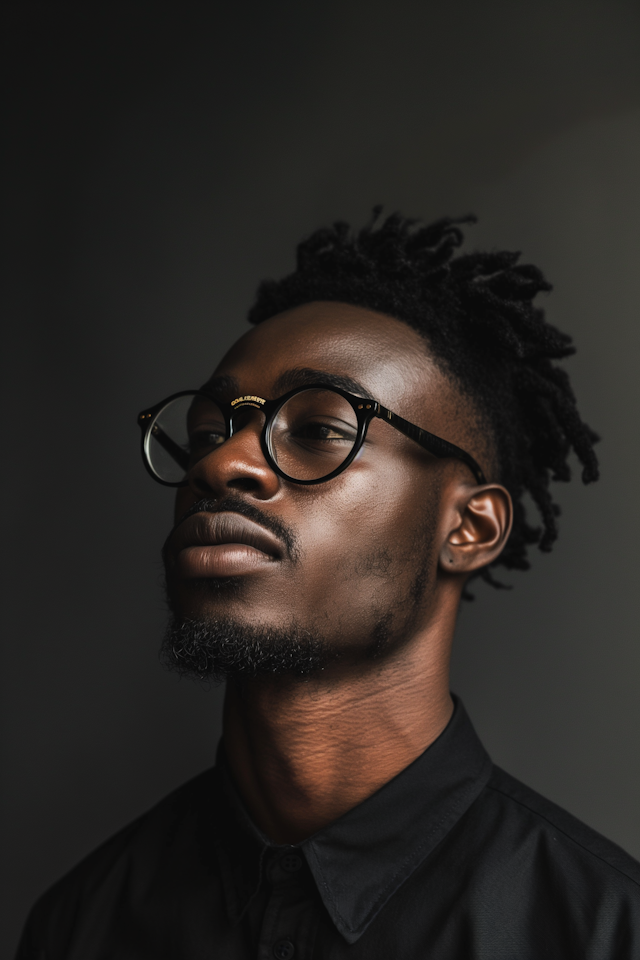 Portrait of a Man with Glasses