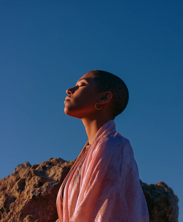 Serene Profile Portrait