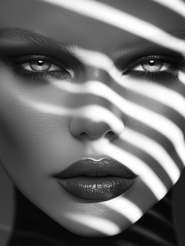 Dramatic Monochrome Portrait