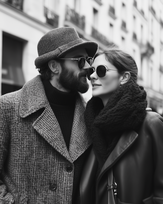 Stylish Winter Couple