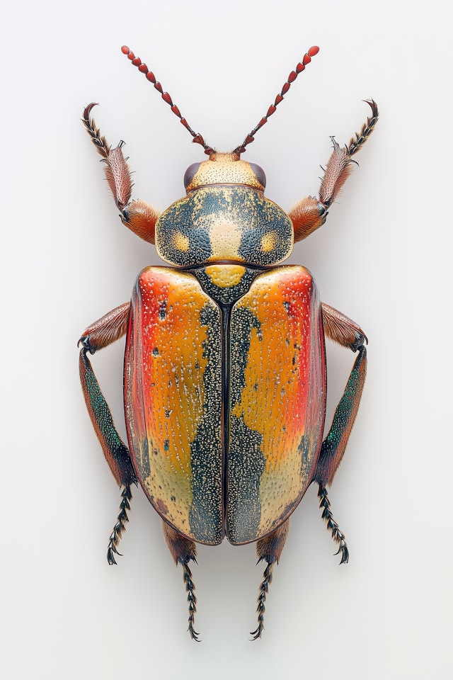 Close-up of a Vibrant Beetle