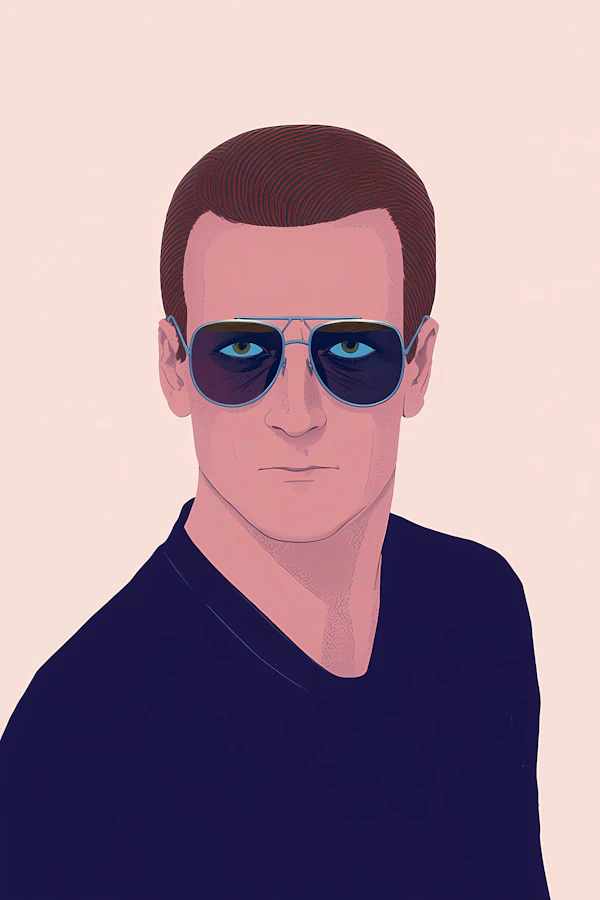 Stylized Man Portrait