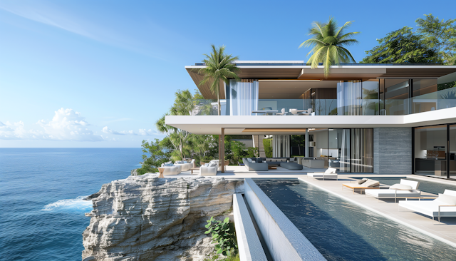 Luxurious Modern Cliffside House