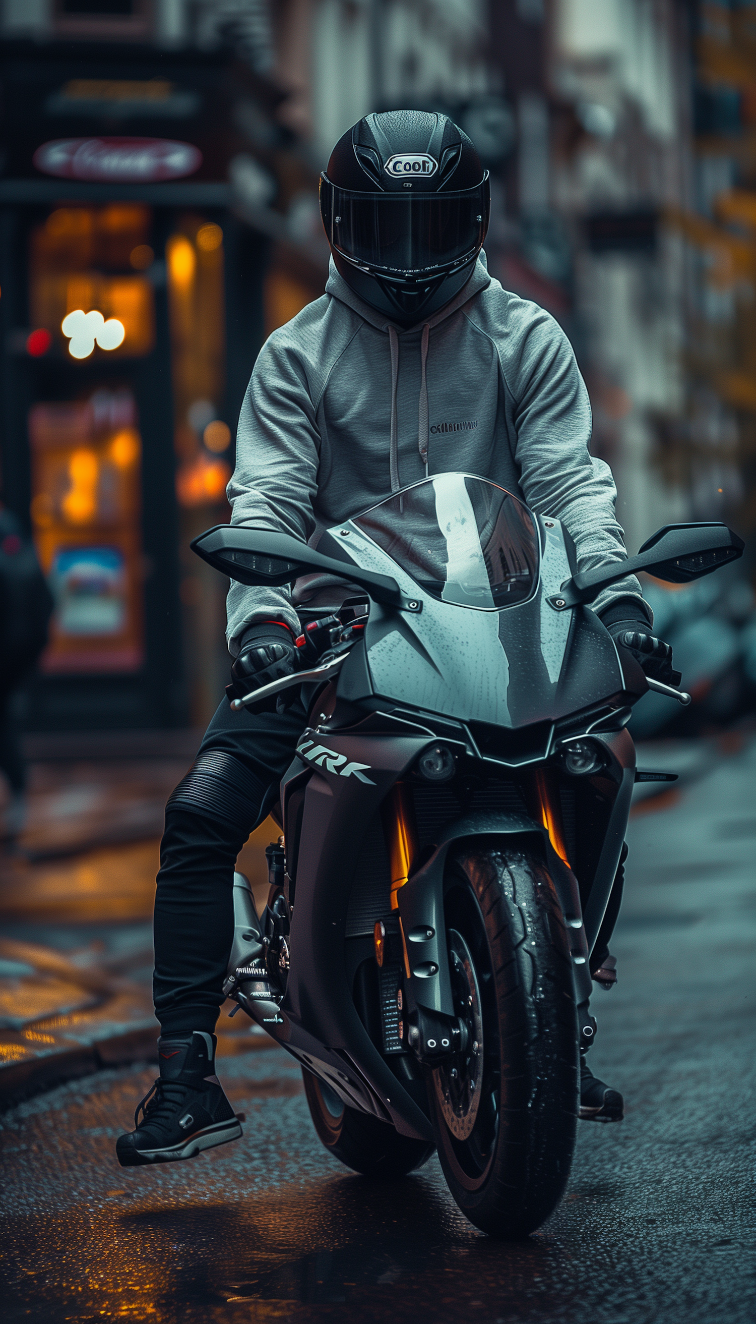 Urban Motorcycle Scene