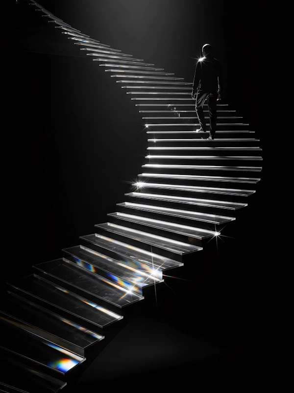 Ethereal Staircase Scene