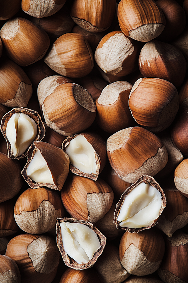 Close-up of Hazelnuts